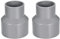 TOP-VIGOR Lot De 2 Raccords Réducteurs PVC DWV 50mm x 75mm Adaptateur De Tuyau Pour Réduction De Diamètre, Connexion Étanche Pour Systèmes D'Eau Potable Et Construction, Gris