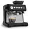 Klarstein GrandPresso Siebträgermaschine Mit Mahlwerk – 20 Bar, 1.350 W, Integriertes Präzisionsmahlwerk, Dampfdüse, 2,3-l-Wassertank, Schwarz, Tassenwärmer