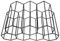 7 Honeycomb Wine Rack Lace Links Serve Wall Stickers Escargot Plate Place Toaster above Door Round Flat Lace Locks Accessories Ashtray Platter Drawstrings Ramekins Stack Black Iron