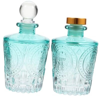 VICASKY 2stücke Aromatherapie-Flasche Aus Glas Unterverpackungsflasche Für Ätherische Öle Aufbewahrungsflasche Für Parfüm Bruchfest Kompakt Und Praktisch