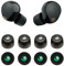 VSuRing Memory Foam Tips for Sony WF-1000XM5 WF-1000XM4 with Dust Mesh Soft Anti-Slip Noise Canceling Fit in Case Eartips Earbuds Replacement Ear Tips Ear Tip Earbud for Earphones Black 4pairs M