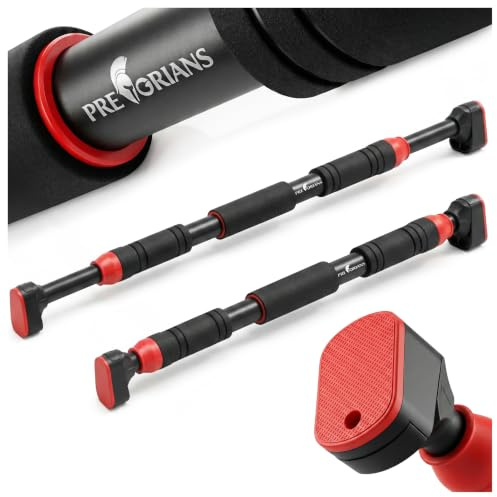 Klimmzugstange Türrahmen, Verstellbare Reckstange 70-100 cm, Türreck, Pull Up and Dip, Tragkraft bis 200 kg, Rutschfest, ohne Schrauben, Calisthenics, Training PRETORIANS