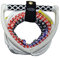 Rave 4-Section Ski Rope Pro Skiseil mit 4 Abschnitten, Mehrfarbig, 75'