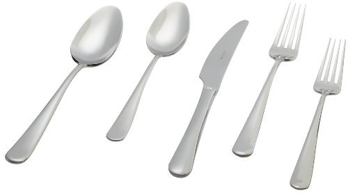 Herdmar Luxor 18/10 Stainless Steel 5-Piece Placesetting, with Mirror Finish by Herdmar