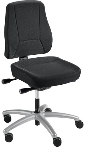 Interstuhl Schreibtischstuhl | Mit Muldensitz | Rückenlehnenhöhe 540 mm | Schwarz | Prosedia