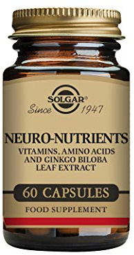 Solgar Neuro-Nutrients - 60 Vegetable Capsules | Supports Healthy Brain Function - Regulates Mood, Mental Clarity & Alertness - Vegan & Kosher Formula
