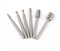 Chiloskit Lot de 6 fraises à défoncer en acier rapide avec tige 1/8 Compatible avec outil rotatif Dremel pour sculpture sur bois