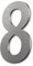 Alma - Numero civico in acciaio INOX, 8-50 cm