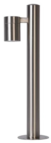 LUCIDE ARNE-LED - Pollerleuchte - Ø 6,3 cm - LED - GU10-1x5W 2700K - IP44 - Chrom Matt