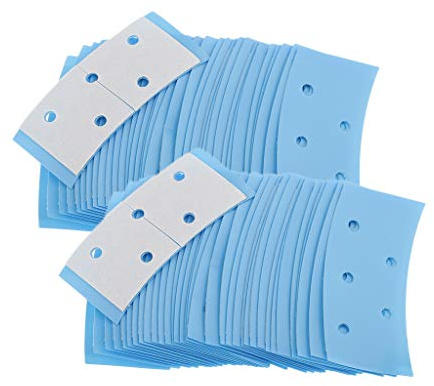 Almencla 72 Einheiten Perücke Double Sided Tape Adhesive Lace Front Support Haarsystem Streifen Haarteil Blau