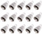 TOYANDONA 20 Stück Glöckchen Metall Legierung Jingle Bells Glocken Silber Weihnachtsglocken Hängend Anhänger Schmuckherstellung Windspiel DIY Basteln Weihnachtsbaum Anhänger Weihnachtsdeko