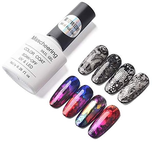 8Ml Nail Foil Gel Color Coat Nail Gel Starry Sky Sticker Adhesive Glue Soak Off Uv&led Nail Art Tool Nail Art Accessory