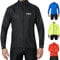 Fdx Men’s Cycling Jacket - Waterproof Lightweight Breathable MTB Cycle Rain Tops - High Visibility Full Sleeves Taped Seams Reflective Jersey - Windproof Coat for Running, Bike Racing (Black, X-Large)