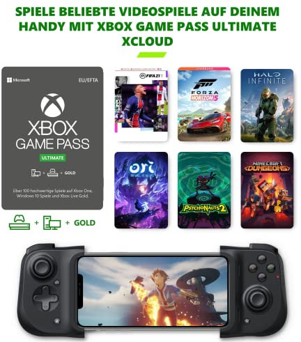 Microsoft Razer Kishi für iPhone + Xbox Game Pass Ultimate 1 Monate | Xbox xCloud - Download Code