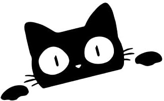 Kätzchen Auto Aufkleber,Asudaro Cartoon Autokarosserie Dekorative Aufkleber Katze Auto Aufkleber Nettes Tier Haustier Katze Spähende Katze DIY Fenster Wanddekoration Aufkleber 14 * 6cm,Schwarz