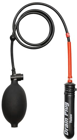 Toiee Drain Plug (32 mm). Aufblasbarer Rohrstopfen, Rohrverschluss. Der Toiee Drain Plug mit Pumpe, 85cm Schlauch und Ballon. Stoppen Sie das Hochkommen von Wasser in die Abwasserleitung oder Abfluss
