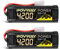 POVWAY 4200 NiMH Akku 4200mAh 7.2V RC Akku mit Tami ya Stecker für RC Autos RC Geländefahrzeuge RC Flugzeuge und Ihre verschiedenen RC Hobbys（2 Packs）