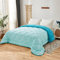 NH NOVOTEXTIL HOGAR Edredón Relleno Nórdico Cama 105 (200x270), Edredón Bicolor de Fibra 350 gr/m² - Nórdico Invierno Suave, Ligero, Reversible y Transpirable (Celeste/Lago)