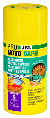 JBL PRONOVO DAPH, Wasserflöhe-Leckerbissen für alle Zierfische von 3-10 cm, Größe S, 100 ml