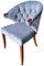 Essstuhl Esszimmerstuhl Stuhl Sessel Polsterstuhl Polo Gastro Hellblau