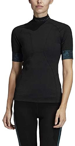 adidas by Stella McCartney Women's Heat.RDY Fitted TEE, Black (as1, Alpha, xx_s, Regular, Regular)