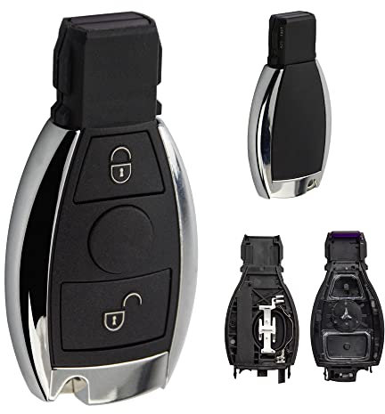 Clé de Voiture à Distance 2 Boutons Clé de Voiture Intelligente Originale Coque pour Mercedes pour Benz A B C E S Classe W203 W204