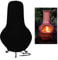 JK-GMTE Protective Fire Pit Heater Cover, Waterproof Outdoor Patio Chiminea Cover (Black)
