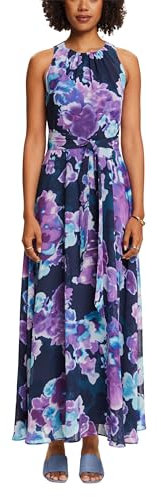 ESPRIT Damen 034ee1e370 Kleid, 401/Navy 2, 40