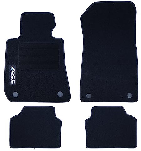 OCC DESIGN - Custom Fußmatten, kompatibel mit BMW E90 SERIES 3 SEDAN (2005-2011), hochwertiger Teppich, Velours/Polypropylen, Original Verankerung, rutschfester Rücken, Fersenkappe, 4 Stück
