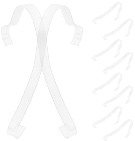 Cabilock 10er Acryl Schuh-Displayständer Set für High Heels und Sandalen | Klare Einzelpräsentation auf Regal, Schrank und Verkaufsfläche