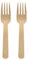 50 fourchettes bambou pur 14 cm