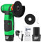 Sunydog 12V Cordless Angle Grinder Tool Kit Portable Lithium Electric Angle Grinder 19500rpm Mini Rechargeable Power Cutter with 2pcs Batteries 2pcs Grinding Discs for Grinding Polishing Cutting Rust