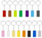 KJG Porte-clés en Brique 15 Pièces Brick Porte-Clés 2x4 Porte-clés de Construction Porte-Clés Blocs De Construction Porte-Clés Brique en Plastique Porte-Clés Brique Porte-Clés en Brick Keychain
