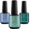SHAYENNE UV Nagellack Set -MADE in GERMANY 3 Stück - 101 Dolphin Blue Blau 15 ml - 102 Jade Green Grün 15ml - 103 Ocean Green Glitter 15ml Gel Farblack Gellack Nagel Lack Nail Polish Nagelgel