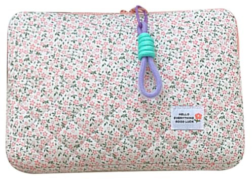 Navna Pochette pour ordinateur portable à motif floral mignon pour ordinateur portable 11/14/15 pouces Pochette d'ordinateur pour ordinateur portable Tablette