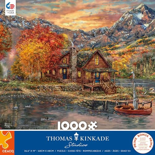 Ceaco Thomas Kinkade – EIN Perfekter Herbsttag – Puzzle mit 1000 Teilen