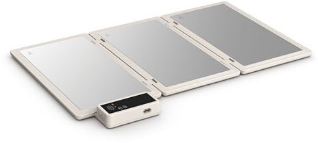 BELLA 35135-016A Bandeja de calentamiento plegable Warming Tray, Ceramic, Oat Milk