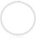 HSIXHAF 1 Stück 6 mm Perlenkette für Herren Halsketten Herren Faux Perlenkette 18Zoll Länge Perlenkette Choker Halskette Weiße Perlenkette Herrenschmuck