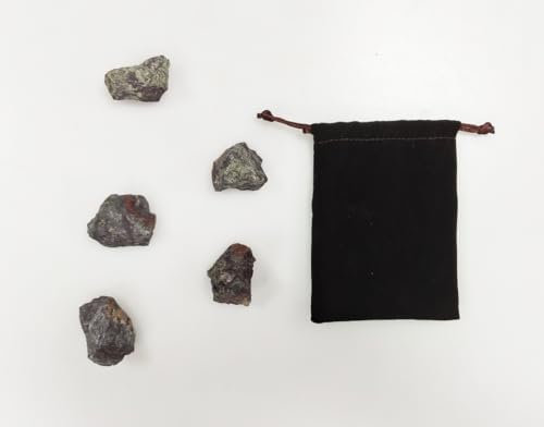 Piedra sangre de dragón Naturales de 20 a 30mm 5PCS, sangre de dragón en Bruto Protección, cristal de sangre de dragón natural para la fabricación de joyas (Piedra de sangre de dragón, 5)
