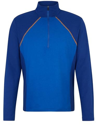 Ziener Herren JITO Skipullover, Skirolli, Funktions-Shirt | warm, elastisch, Recycled, Cobalt Blue, 48