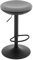 WOLTU Barhocker, Hocker höhenverstellbar drehbar, Barstuhl Tresenhocker Bistrohocker, Drehhocker mit Fußstütze Metallgestell, für Bar Kücheninsel, Netzgewebe, Grau, BH414gr-1