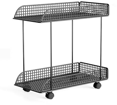 Generisch Metall-CPU-Halter auf Rädern, mobiler Desktop-Tower-Halterwagen, CPU-Rollständer, PC-Tower-Ständer, hält bis zu 55 Pfund(Double Layer)