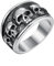 Ouruiba Ring für Herren, Totenkopf, Edelstahl, Band, Vintage, Punk, Biker, Schmuck, Halloween, Edelstahl