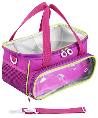 Toniebox Étui de transport pour Toniebox avec bandoulière et poignée pour accessoires audio Violet 25,4 x 15,2 x 15 cm