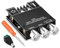 KKMOL 502MT 2 x 50 W Bluetooth 5.0 Stereo Amplificatore di potenza con ingresso AUX Bass Treble AMP