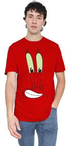Spongebob Squarepants Unisex Spongebob Mr. Krabs Smallile Face Unisex T Shirt T-Shirt
