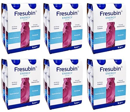Fresubin Energy Drink - Waldfrucht Hochkalorische Trinknahrung von Fresenius Kabi, 300 kcal pro Flasche, laktosearm, ohne Ballaststoffe ideal bei Mangelernährung (200 ml (24er Pack), Waldfrucht)
