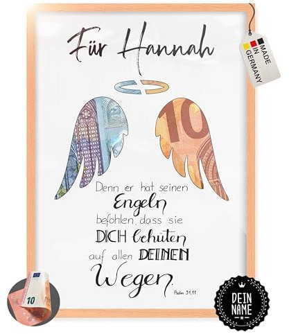 myDreamwork® PERSONALISIERTES Taufgeschenke für Mädchen Jungen - Geschenk Taufe Mädchen - personalisierte Geschenke Geburt - Konfirmation Geschenk - DIN-A5