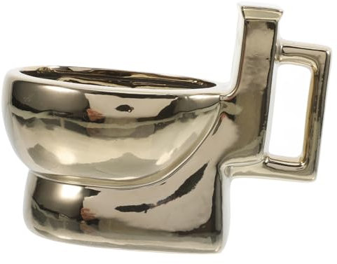 BESTOYARD 1 Taza Con Forma De Inodoro, Taza De Café De Cerámica, Divertida Taza De Inodoro, Suministros Para Fiestas