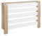 D&J Muebles Kit Cubre radiador, Cubierta para radiador, Moderno, Color Roble/Blanco, Listones, Parrilla, Diseño, ingeniería, Cubreradiador Hércules Roble/Blanco, Cubre radiador de 120x84x20